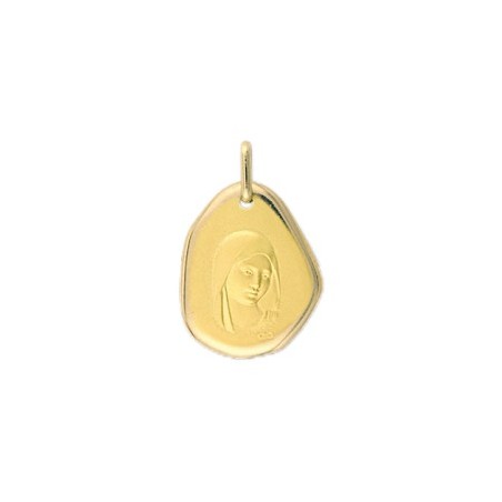 Médaille Sainte-Vierge Or 9 carats jaune - La Petite Française