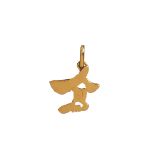 Pendentif idéogramme chinois sagittaire Or 9 carats jaune - La Petite Française