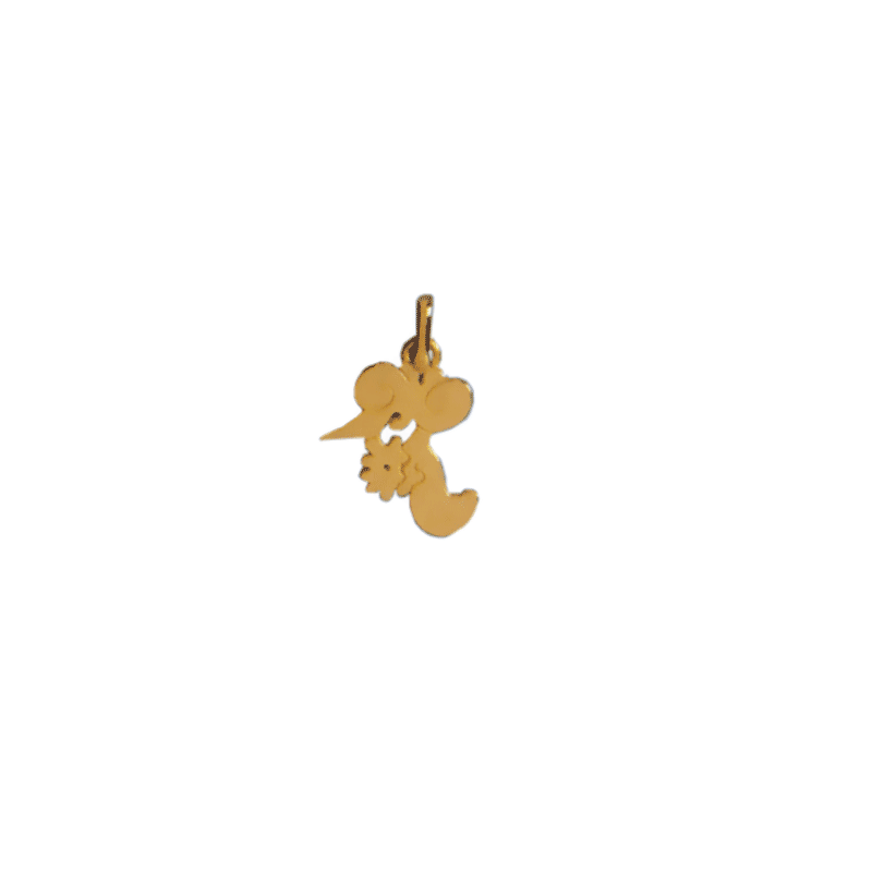 Pendentif idéogramme chinois verseau Or 9 carats jaune - La Petite Française Pendentif idéogramme chinois verseau Or 9 carats jaune - La Petite Française