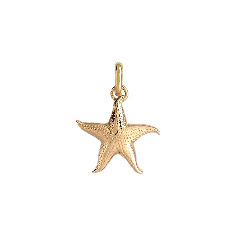 Pendentif étoile de mer Or 9 carats jaune - La Petite Française