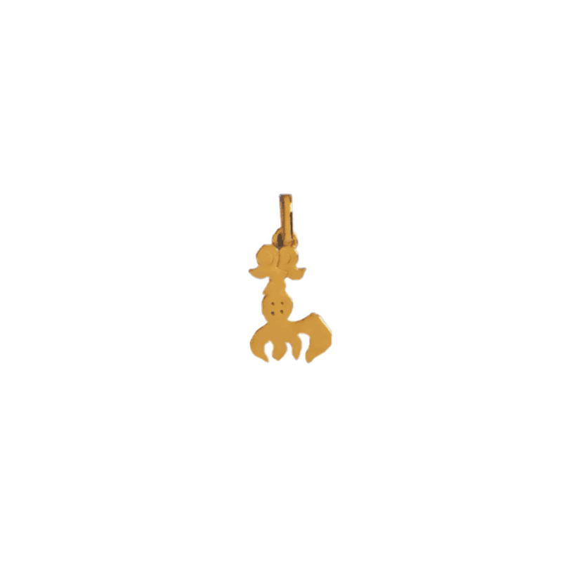 Pendentif idéogramme chinois poisson Or 9 carats jaune - La Petite Française Pendentif idéogramme chinois poisson Or 9 carats jaune - La Petite Française