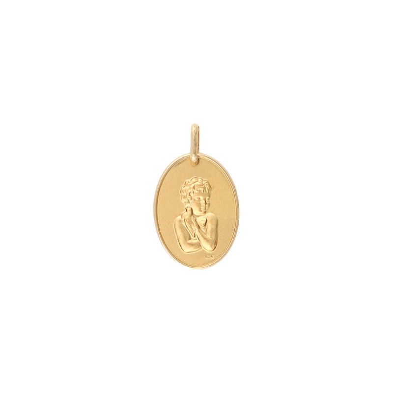 Médaille enfant à la colombe Or 9 carats jaune - La Petite Française