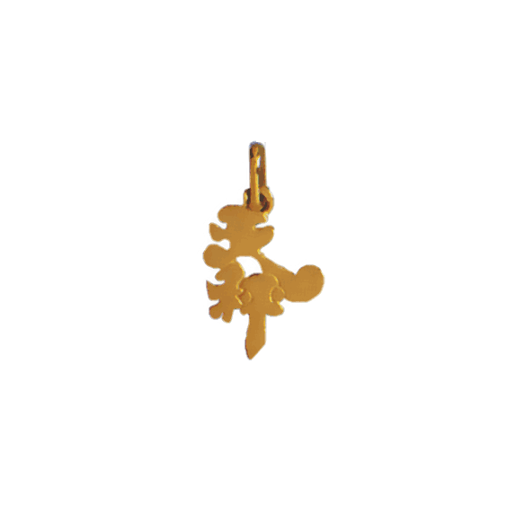 Pendentif idéogramme chinois balance Or 9 carats jaune - La Petite Française