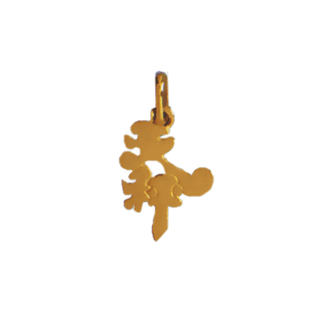 Pendentif idéogramme chinois balance Or 9 carats jaune - La Petite Française