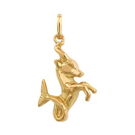 Pendentif Capricorne Or 9 carats jaune - La Petite Française