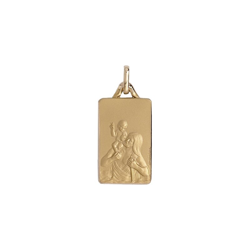 Médaille Saint-Christophe Or 9 carats jaune - La Petite Française