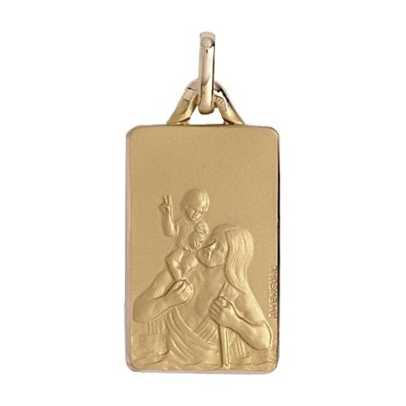 Médaille Saint-Christophe Or 9 carats jaune - La Petite Française