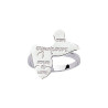Bague carte Guadeloupe argent