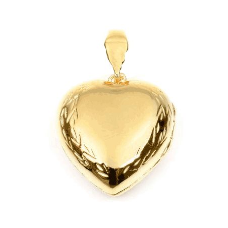 Pendentif cassolette coeur plaqué or - La Petite Française