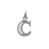 Pendentif lettre C et zirconiums argent - La Petite Française
