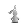 Pendentif petite fille argent moyen modèle - La Petite Française