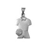 Pendentif tenue de footballeur argent - La Petite Française