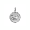 Pendentif scorpion rond ciselé argent - La Petite Française