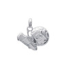 Pendentif chaussure et ballon de foot argent - La Petite Française