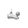 Pendentif chaussure et ballon de foot argent - La Petite Française
