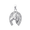Pendentif fer et tête de cheval argent - La Petite Française