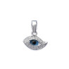 Pendentif Oeil bleu argent - La Petite Française