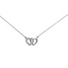 Collier 2 coeurs PM argent - La Petite Française