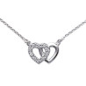 Collier 2 coeurs PM argent - La Petite Française