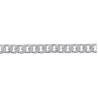 Gourmette identité argent 7 mm - 21 cm - La Petite Française