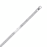 Gourmette identité argent 7 mm - 21 cm - La Petite Française