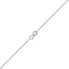 Bracelet infini zirconiums et argent - La Petite Française