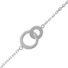 Bracelet 2 anneaux argent - La Petite Française