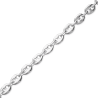 Gourmette identité grain de café argent 18 cm - La Petite Française