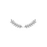 Contours d'oreilles laurier argent et zirconiums - La Petite Française