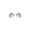 Boucles d'oreilles tête de cheval argent - La Petite Française