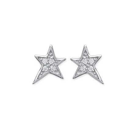 Boucles d'oreilles étoiles argent - La Petite Française