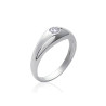 Bague jonc oxyde en argent - La Petite Française