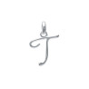 Pendentif lettre Anglaise T argent - La Petite Française