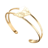 Bracelet  jonc carte Guyane plaqué or - La Petite Française