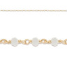 Bracelet enfant cristal blanc plaqué or - La Petite Française