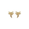 Boucles d'oreilles fées plaqué or - La Petite Française