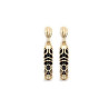 Boucles d'oreilles Tiki Polynésien sagesse plaqué or - La Petite Française