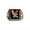 Chevalière Aigle plaqué or - La Petite Française