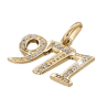 Pendentif Guadeloupe 971 plaqué or et zirconiums - La Petite Française