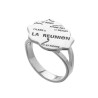 Bague carte Réunion Argent - La Petite Française