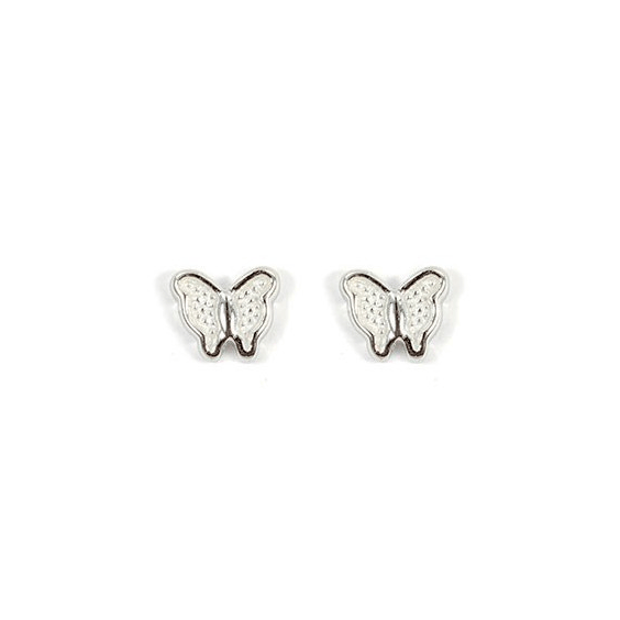 Boucles d'oreilles papillons d'argent - La Petite Française
