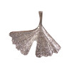 Pendentif Ginkgo biloba MM argent - La Petite Française