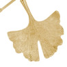 Collier Ginkgo biloba 2 feuilles plaqué or - La Petite Française