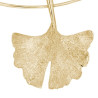 Collier Ginkgo biloba 3 feuilles plaqué or - La Petite Française