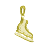 Pendentif patin à glace plaqué or - La Petite Française