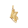 Pendentif patins à glace plaqué or - La Petite Française