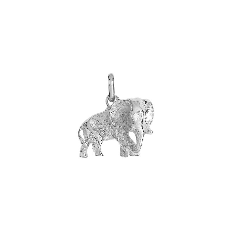 Pendentif éléphant Or 18 carats gris - 18 x 18 MM - La Petite Française