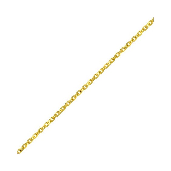 Chaîne forçat Or 9 carats jaune 1.7 mm - 45 cm