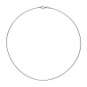 Collier cable argent 1mm - 42 cm - La Petite Française