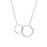 Collier 2 anneaux argent - La Petite Française